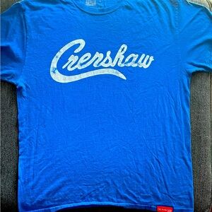 Nipsey Hussle The Marathon Clothing “Crenshaw” Shirt – Men’s Large (Blue)